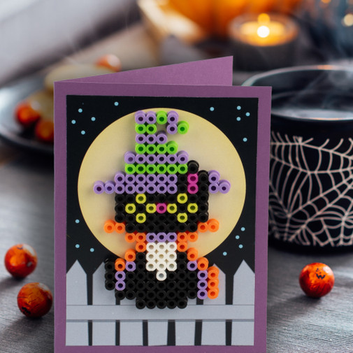 Black Cat Halloween Card