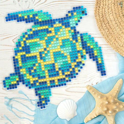 Turtle Terrarium by u/Ansitru! (Artkal + Perler mini beads) : r/beadsprites