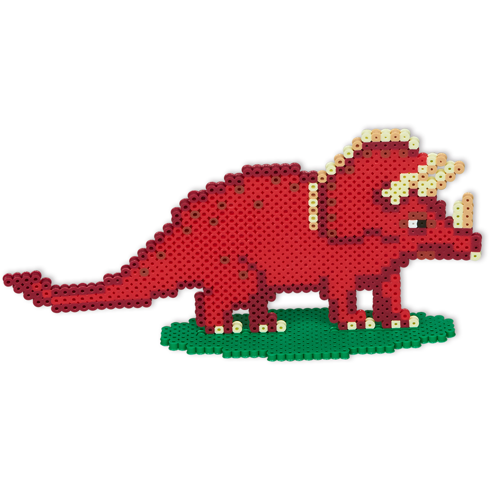 Perler Beads Magnets DINOSAURS DIY Kit for Kids With Pegboard 