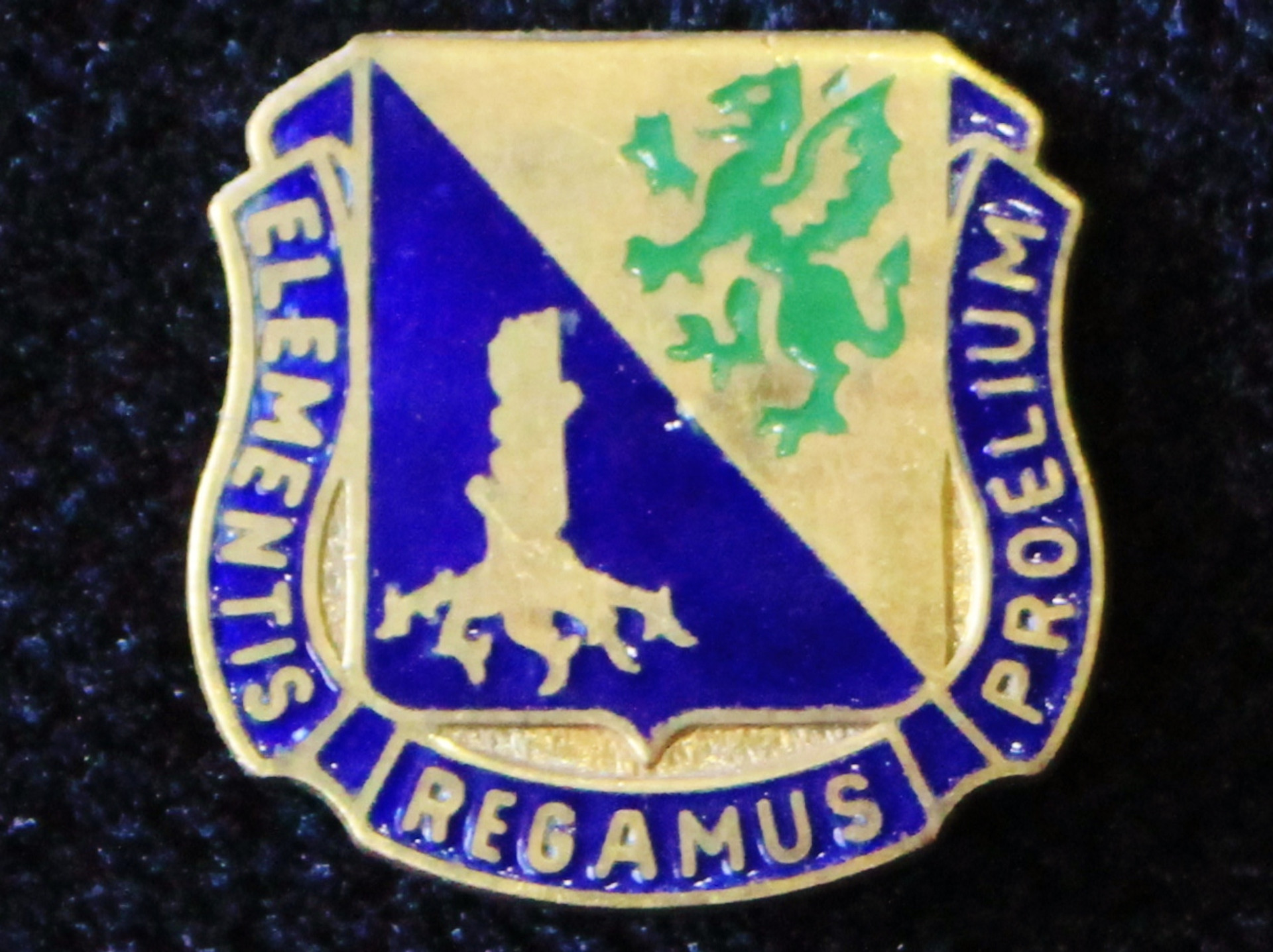 Regimental Crest Chemical (Elementis Regamus Proelium)