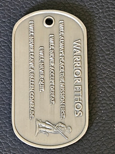 Coin Dog Tag Army National Guard Warrior Ethos