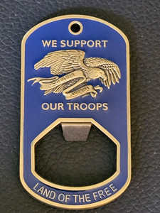 Bottle Opener Support Our Troops