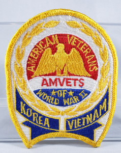 US776 AMVETS WWII, Korea, Vietnam Patch US776 AMVETS WWII, Korea, Vietnam Patch