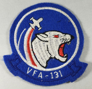US903 USN Strike Fighter Squadron 131 Wildcats Patch US903 USN Strike Fighter Squadron 131 Wildcats Patch