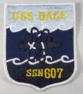 US990 USS Dace SSN607 Submarine 64-98 Navy Patch US990 USS Dace SSN607 Submarine 64-98 Navy Patch