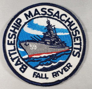 US953 Navy USS Massachusetts BB 59 Fall River Patch