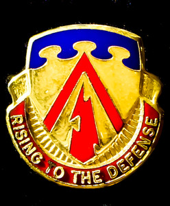 138th Air Defense Artillery Unit Crest (Rising To The Defense) 138th Air Defense Artillery Unit Crest (Rising To The Defense)