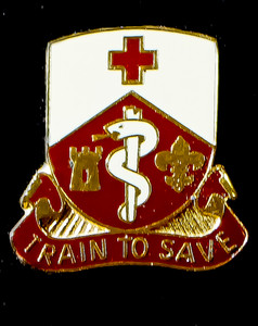 187th Medical Battalion Unit Crest (Train To Save) 187th Medical Battalion Unit Crest (Train To Save)