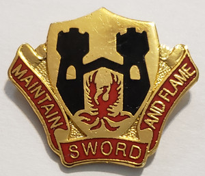 284th Support Battalion Unit Crest (Maintain Sword And Flame) 284th Support Battalion Unit Crest (Maintain Sword And Flame)