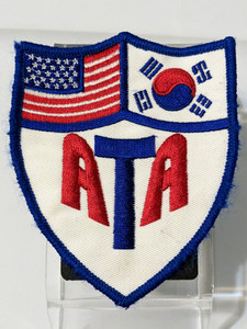 USM202  ATA Patch (Martial Arts, USA & SOUTH KOREA FLAG)
