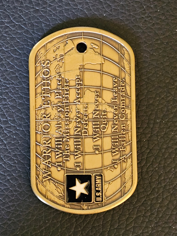 Coin Dog Tag American Soldier