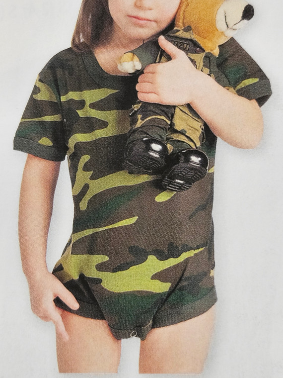 Infant Woodland Camo Body Suit