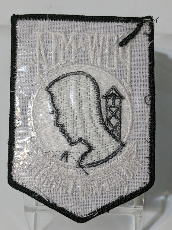 US713 POW/MIA Black with White Stitching