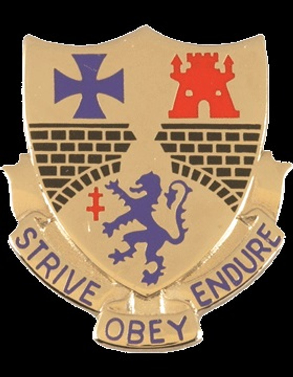 112th Infantry Unit Crest (Strive Obey Endure)