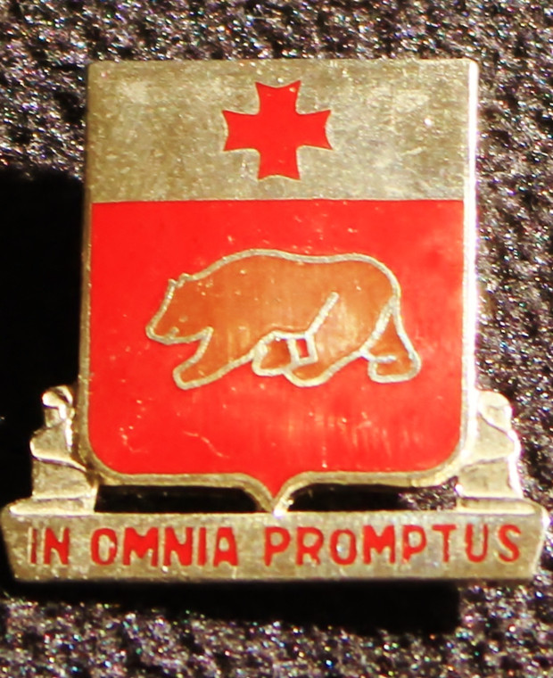 201st Support Battalion Unit Crest (In Omnia Promptus)