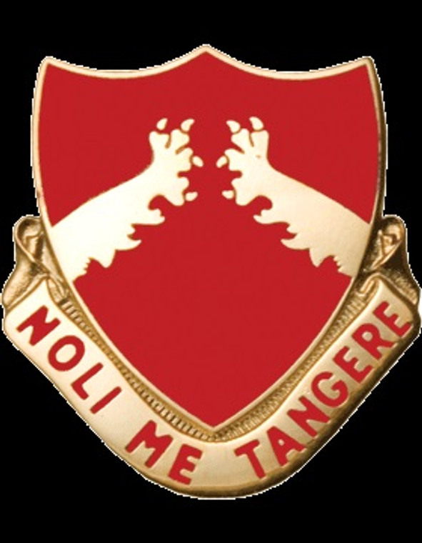 321st Field Artillery Unit Crest (Noli Me Tangere)