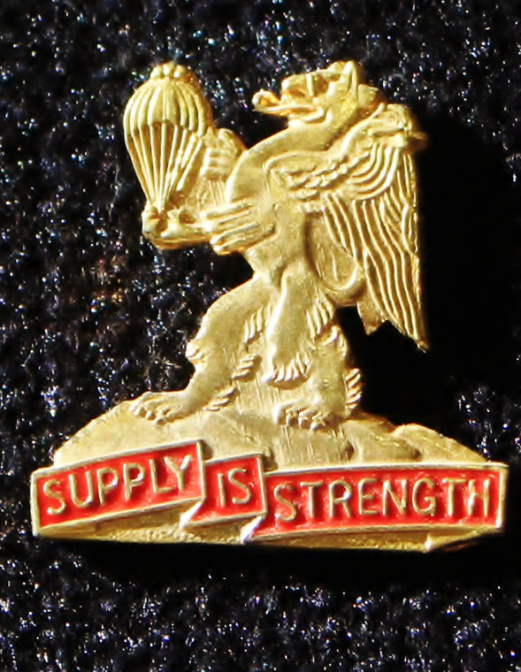 407th Support Battalion (Left) Unit Crest (Supply Is Strength)