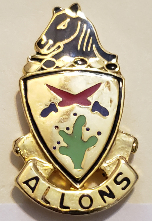 11th Armored Cavalry Unit Crest (Allons)