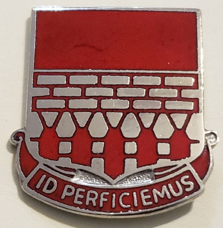 12th Engineer Battalion Unit Crest (Id Perficiemus)