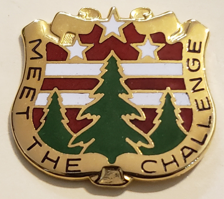 124th Army Reserve Command Unit Crest (Meet The Challenge)