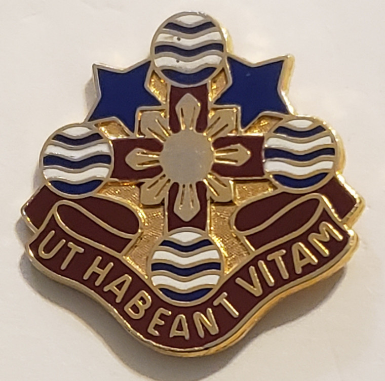 309th Combat Support Hospital Unit Crest (UT Habeant Vitam)