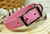 Lovely Pink Genuine Leather Collar