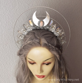 Moon goddess witchy ceremonial crown