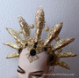 Queen of Damned crown - Vampire golden headdress - Akasha cosplay headpiece - Gothic headpiece