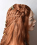 This braided  wig is a perfect accessory for Viking or Fairy Tales inspired photoshootings, movie characters cosplays, larp festivals and carnivals.