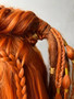 Braided Valkyrie Viking Wig with Metal Beads and Synthetic Dreads TO ORDER