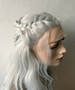 Dragon's House Wavy White Braided Fantasy Wig  TO ORDER