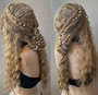 Hand-Braided Wig in Medieval Renaissance Style TO ORDER