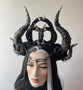 Lilith gothic headpiece - Black maleficent horns