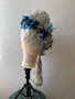 Marie Antoinette whimsical rococo Blond Wig with Flowers 18th century TO ORDER