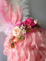 Rococo Lace front wig, Pink wig, Custom wig , Versailles, Marie Antoinette