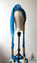 Jinx Inspired Wig – Arcane Cosplay Long Blue Braided Hair  TO ORDER