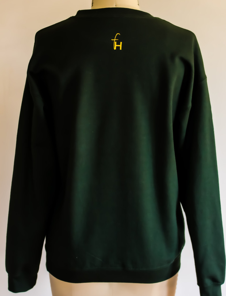  FH wear Nefertiti forest green crewneck sweater