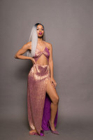 Rose Gold Twist Front Maxi Dress W Thigh Slit SOLD OUT!