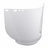 F20 PC Face Shield Visor CLR  9"x15.5"x0.040" Bnd Shp D | Jackson Safety