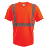 Hi-Vis Micro-Fibre 125 GSM SS T-Shirt Orange  | CoolWorks TS1000-ORG   Safety Supplies Canada