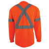 HI-VIS MICRO-FIBRE 180 GSM Long Sleeve Shirt | Yellow and Orange | COOLWORKS