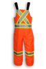 Orange Poly/Cotton Traffic Safety Overalls BK1604ORG   Safety Supplies Canada
