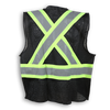 100% Polyester Mesh and Zipper Safety Vest BK204-206ZIPMESH   Safety Supplies Canada