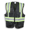 100% Polyester Mesh and Zipper Safety Vest