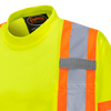 Hi-Viz Bird's-Eye Safety T-Shirt with Tape On Sleeves