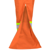 Hi-Viz Orange Polyester/Cotton Safety Overall 7 Oz with Leg Zippers - Tall