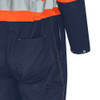 2-Tone Poly/Cotton Safety Coveralls - Orange/Navy