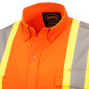 Hi-Viz Short Sleeved Cotton Safety Shirt - Hi-Viz Orange