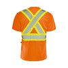 Hi Vis Poly Tshirt with 4in Tape | Ground Force