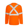 Hi Vis Poly Long Sleeve with 2In Tape | Ground Force